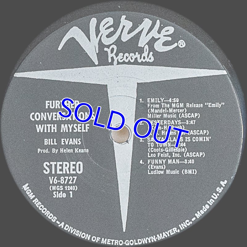 画像3: ビル・エヴァンス/FURTHER CONVERSATIONS WITH MUSELF（US） (3)