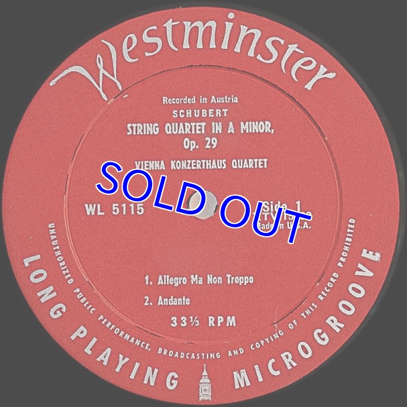 画像3: ウィーン・コンツェルトハウス弦楽四重奏団/シューベルト：弦楽四重奏曲第13番作品29ロザムンデ (3)