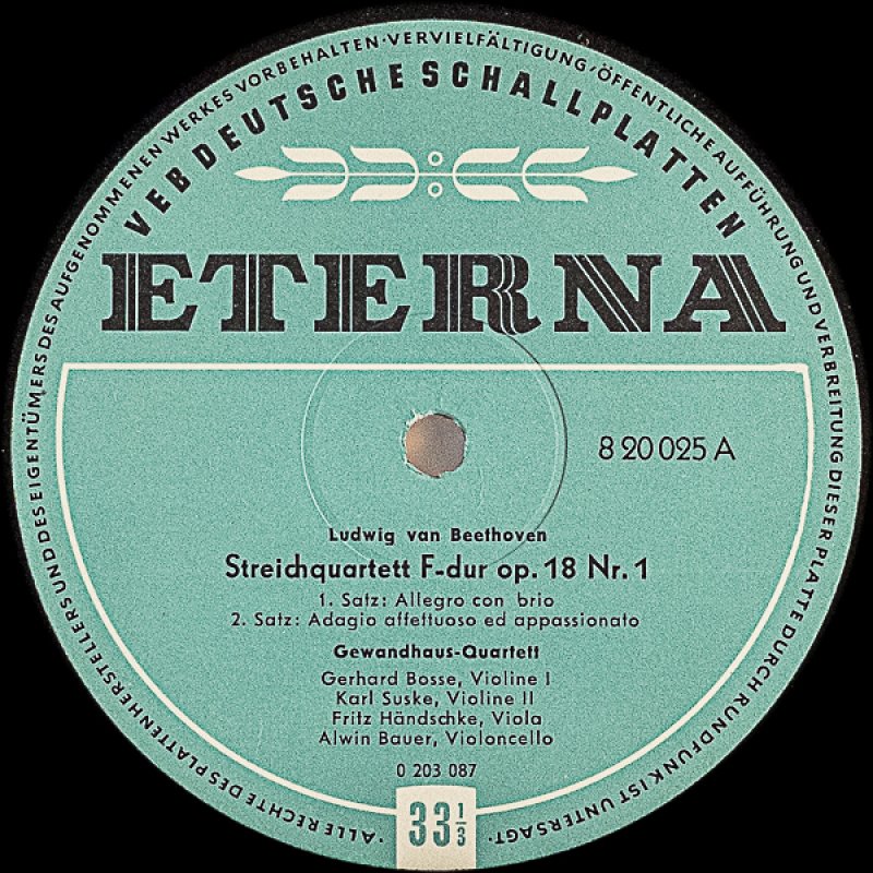 画像3: ゲヴァントハウス弦楽四重奏団/ベートーヴェン：弦楽四重奏曲第1番作品18-1 (3)