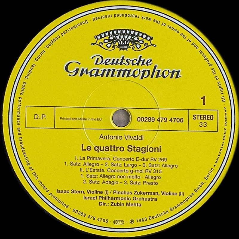 画像3: アイザック・スターン(Vn）他/ヴィヴァルディ:四季ほか (3)