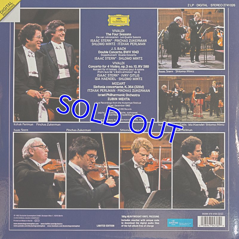 画像2: アイザック・スターン(Vn）他/ヴィヴァルディ:四季ほか (2)