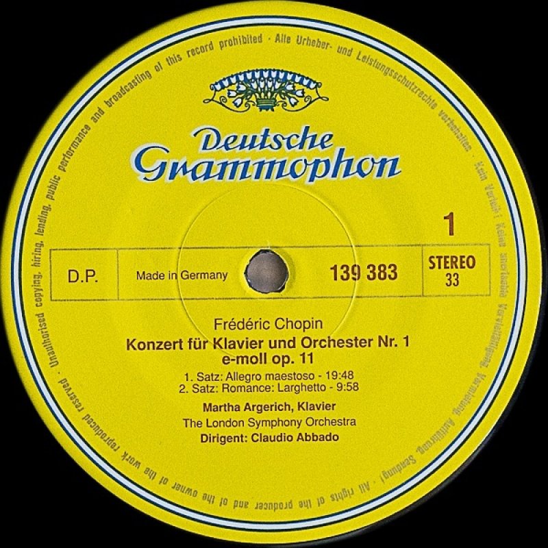 画像3: マルタ・アルゲリッチ（pf）/ショパン：ピアノ協奏曲第1番作品11 (3)