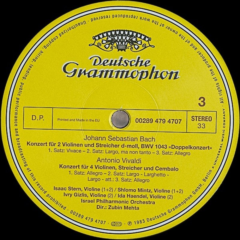 画像4: アイザック・スターン(Vn）他/ヴィヴァルディ:四季ほか (4)