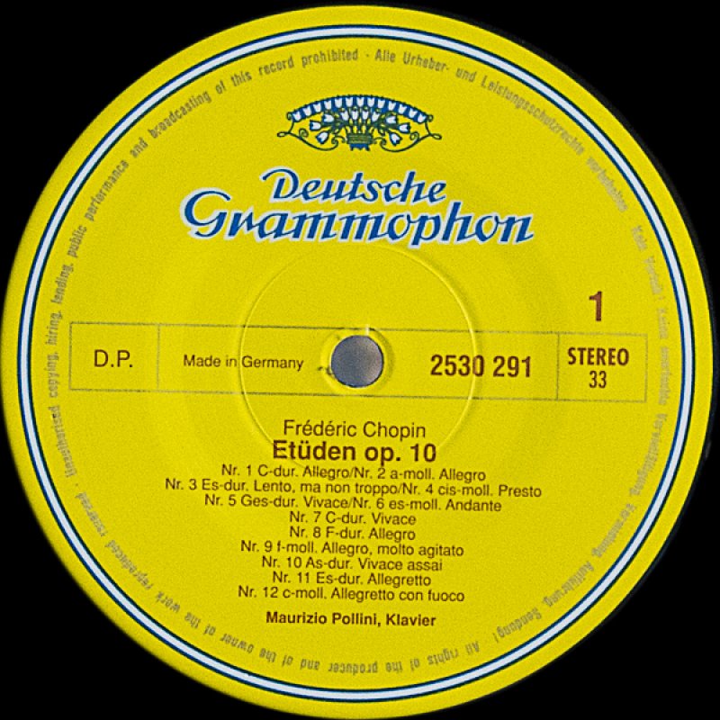 画像3: マウリツィオ・ポリーニ（pf）/ショパン：エチュード作品10&25 (3)