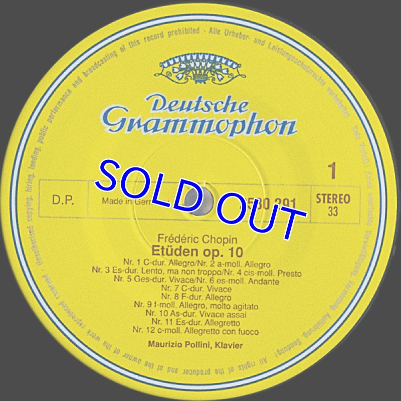 画像3: マウリツィオ・ポリーニ（pf）/ショパン：エチュード作品10&25 (3)