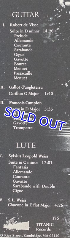 画像3: デヴィット・ローズ（g&Lute）/BAROOUE GUITAR AND LUTE（英盤） (3)
