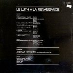 画像2: アンドラーシュ・ケチケーシュ（Lute）/LE LUTH A LA RENAISSANCE（仏盤） (2)