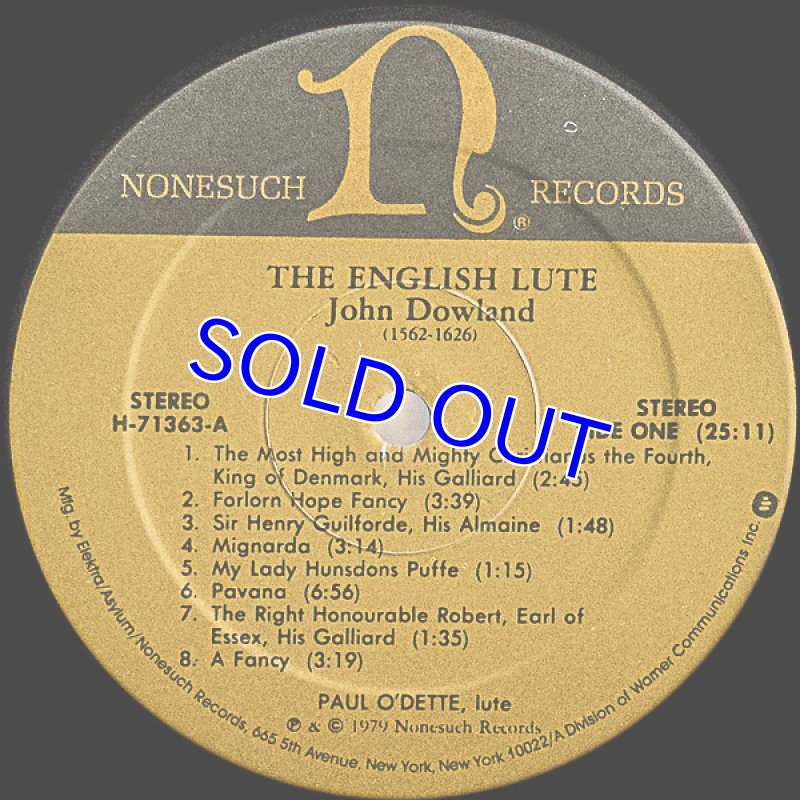 画像4: ポール・オデット（Lute）/THE ENGLISH LUTE（米盤） (4)
