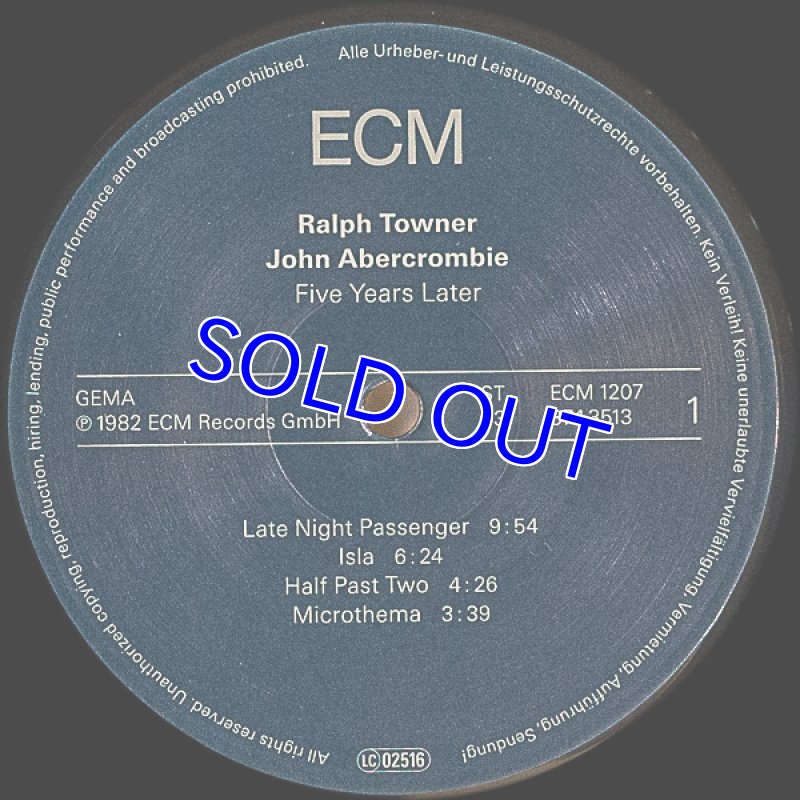 画像3: ラルフ・タウナー（g）/FIVE YERES LATER (3)