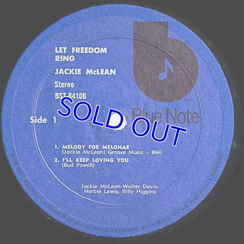 画像3: ジャッキー・マクリーン（as）/LET FREEDOM RING（RVG） (3)