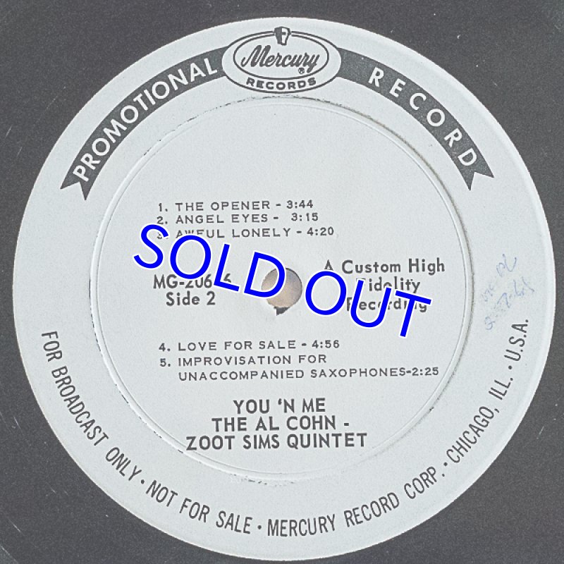 画像3: アル・コーン＆ズート・シムス/YOU 'N ME (3)