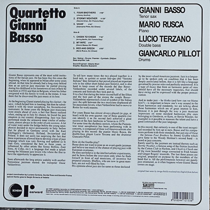 画像2: ジャンニ・バッソ・カルテット/JAZZ AL CENTRO PIRELLI (2)