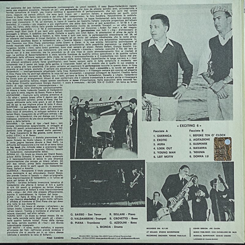 画像2: バッソ・バルダンブリーニ・セクステット/EXCITING6 (2)