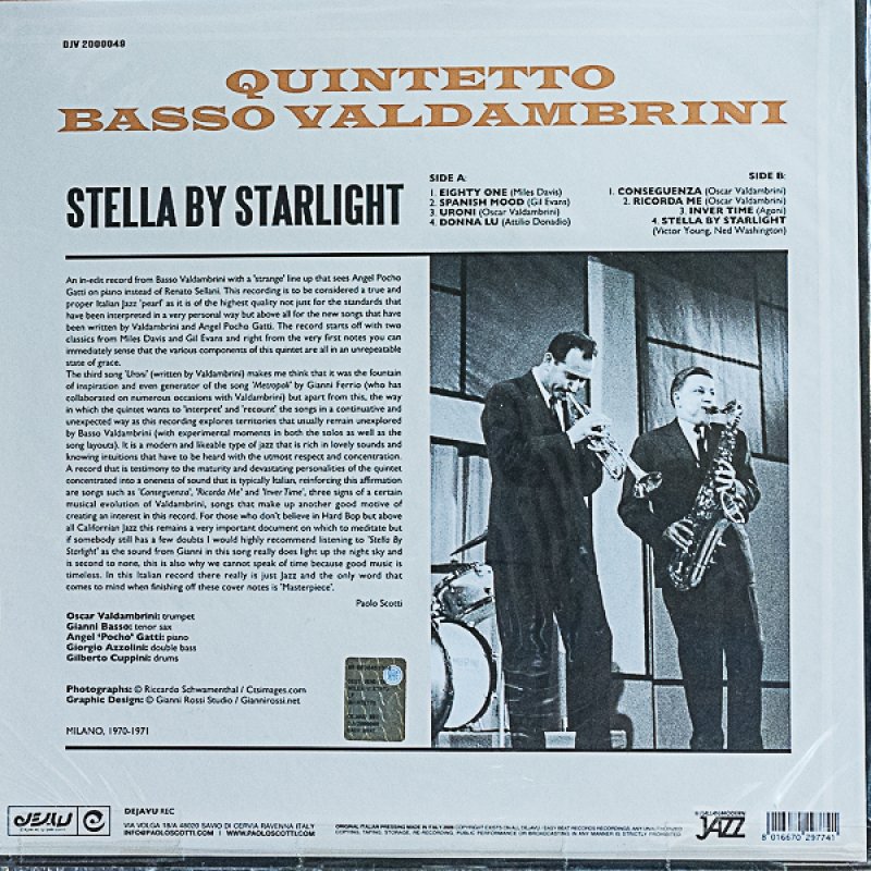 画像2: バッソ・バルダンブリーニ・クインテット/STELLA BY STARKIGHT (2)