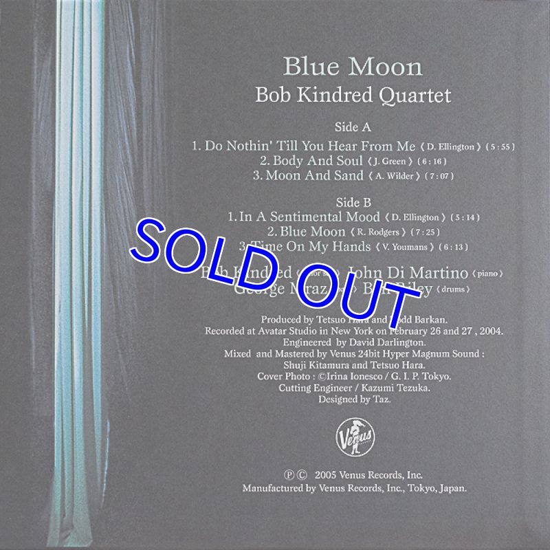 画像2: ボブ・キンドレッド・カルテット/ブルー・ムーン (2)