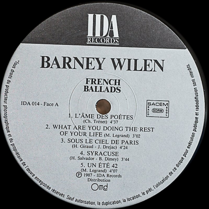 画像3: バルネ・ウィラン（ts）/FRENCH BALLADS (3)