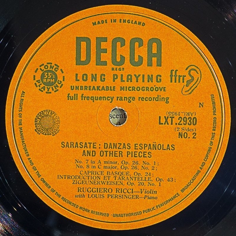 画像3: ルッジェーロ・リッチ（Vn）/サラサーテ：スペイン舞曲集 (3)