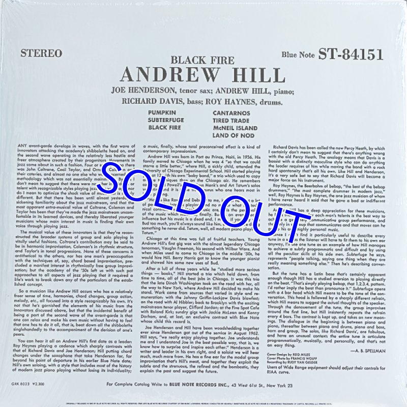 画像2: アンドリュー・ヒル（vp）/BLACK FIRE (2)