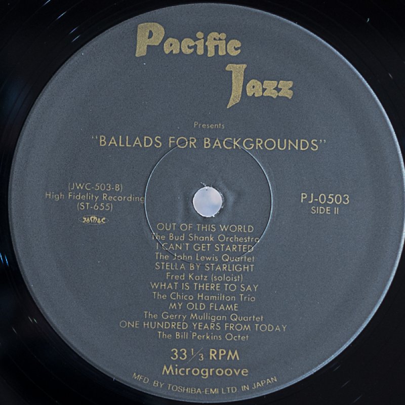 画像3: バド・シャンク他/バラッズ・フォー・バックグラウンド (3)