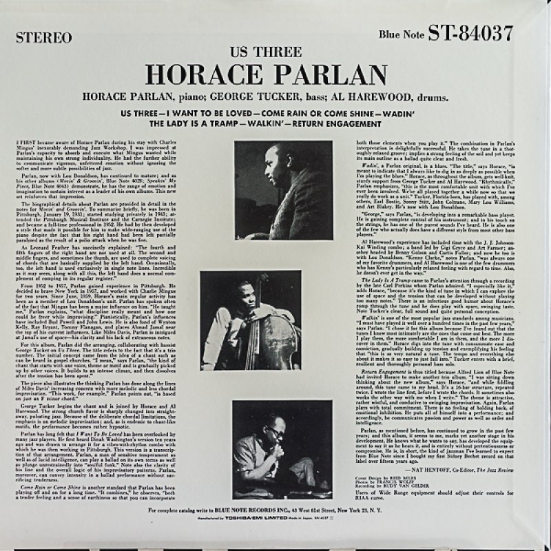 画像2: ホレス・パーラン（p）/アス・スリー (2)