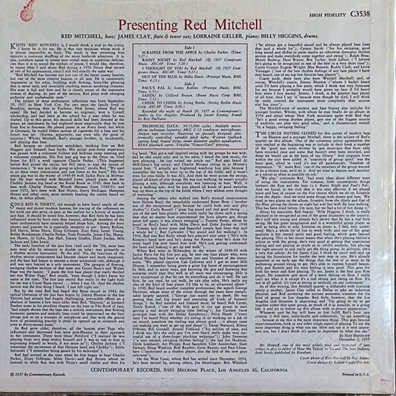 画像2: レッド・ミッチェル（b）/Presenting Red Mitchell (2)