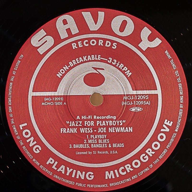 画像3: フランク・ウェス-ジョー・ニューマン/ジャズ・フォー・プレイボーイズ (3)