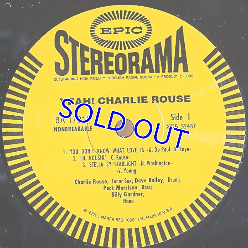 画像3: チャーリー・ラウズ（ts）/YEAH! (3)