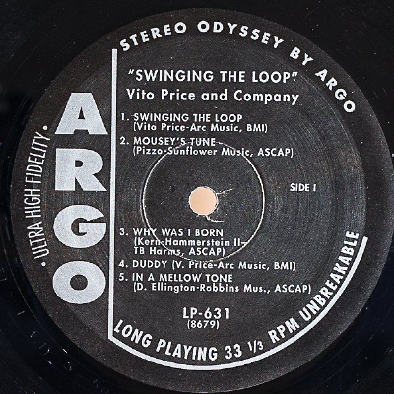 画像3: ヴィト・プライス（ts）/SWINGING THE LOOP (3)