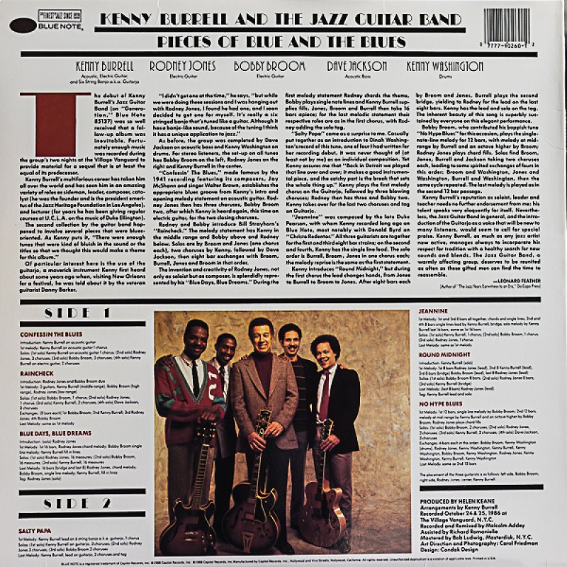 画像2: ケニー・バレル（g）/PIECES OF BLUE AND THE BLUES (2)