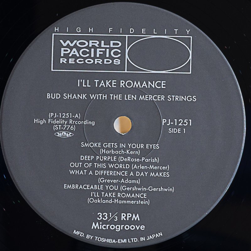 画像3: バド・シャンク（as）/アイル・テイク・ロマンス (3)