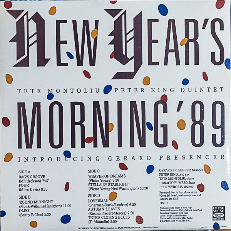 画像2: テテ・モントリュー（p） / NEW YEAR'S MORNING '89 (2)