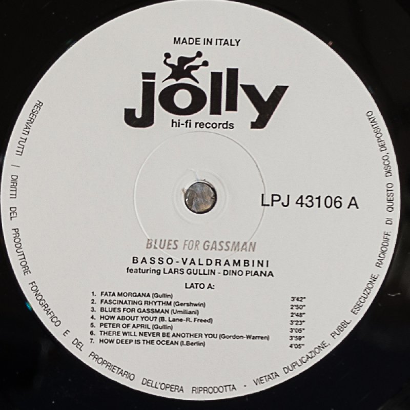 画像3: ジャンニ・バッソ（ts） / BLUES FOR GASSMAN (3)