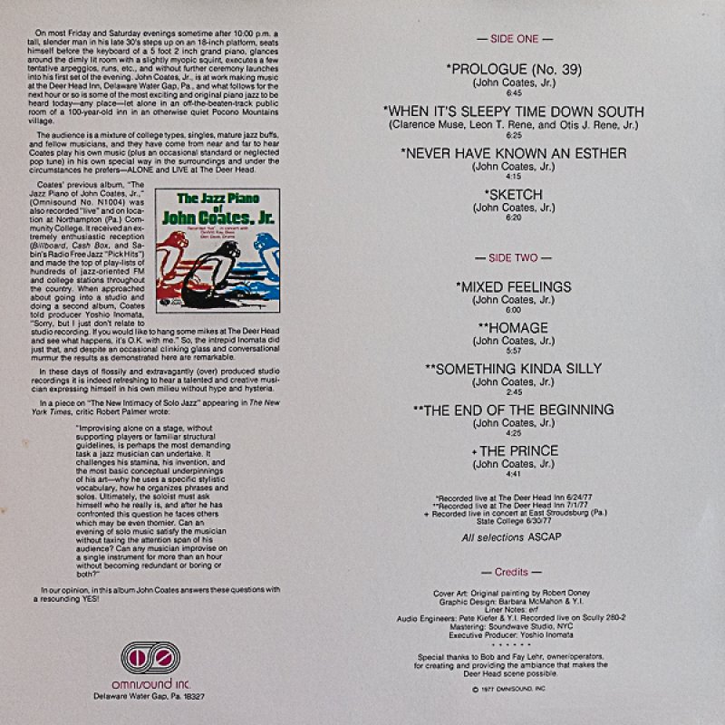 画像2: ジョン・コーツ,Jr.(p)/ALONE and LIVE (2)