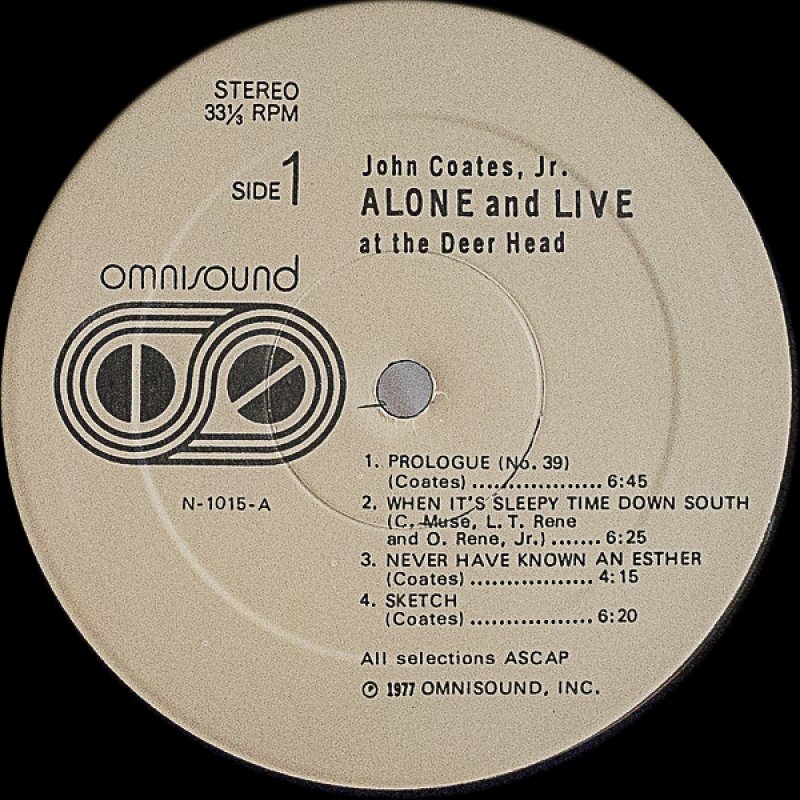画像3: ジョン・コーツ,Jr.(p)/ALONE and LIVE (3)