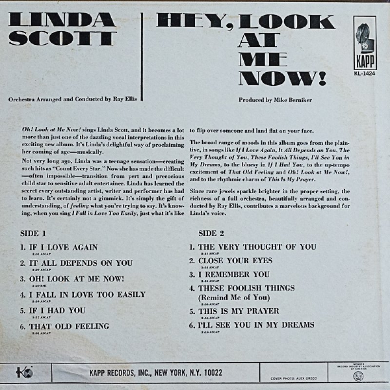 画像2: リンダ・スコット/HEY, LOOK AT ME NOW! (2)