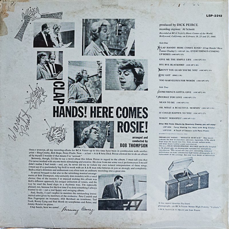 画像2: ローズマリー・クルーニー/CLAP HANDS! HERE COMES ROSE! (2)