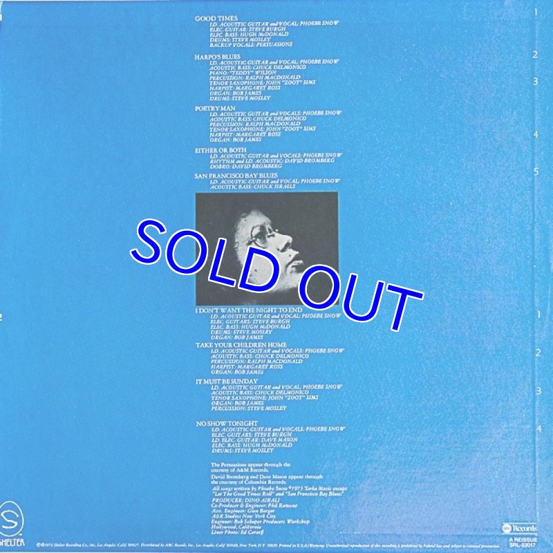 画像2: フィービ・スノウ/PHOEBE SNOW (2)