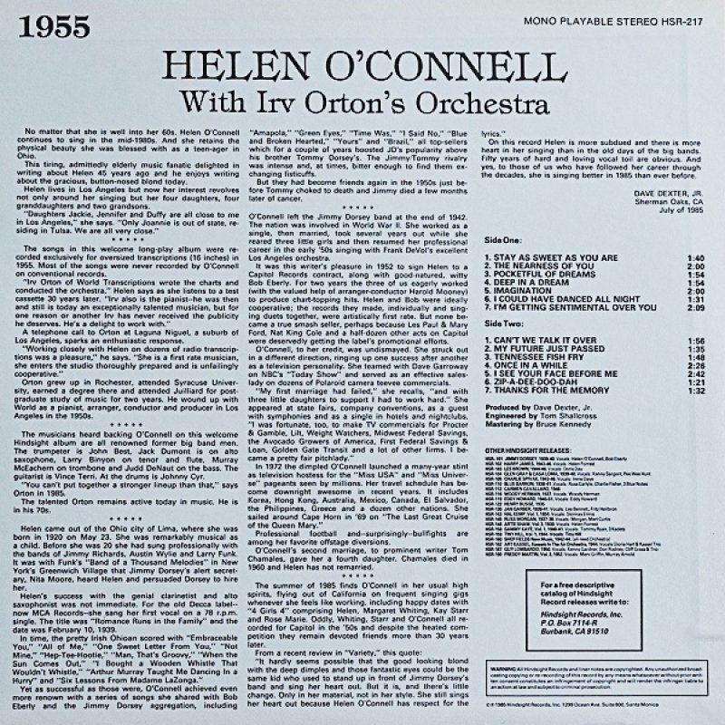 画像2: ヘレン・オコーネル/Helen O'Connell (2)