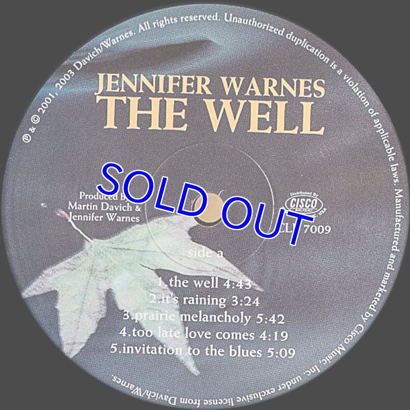 画像3: ジェニファー・ウォーンズ（Vo）/THE WELL（米盤　180g重量盤） (3)
