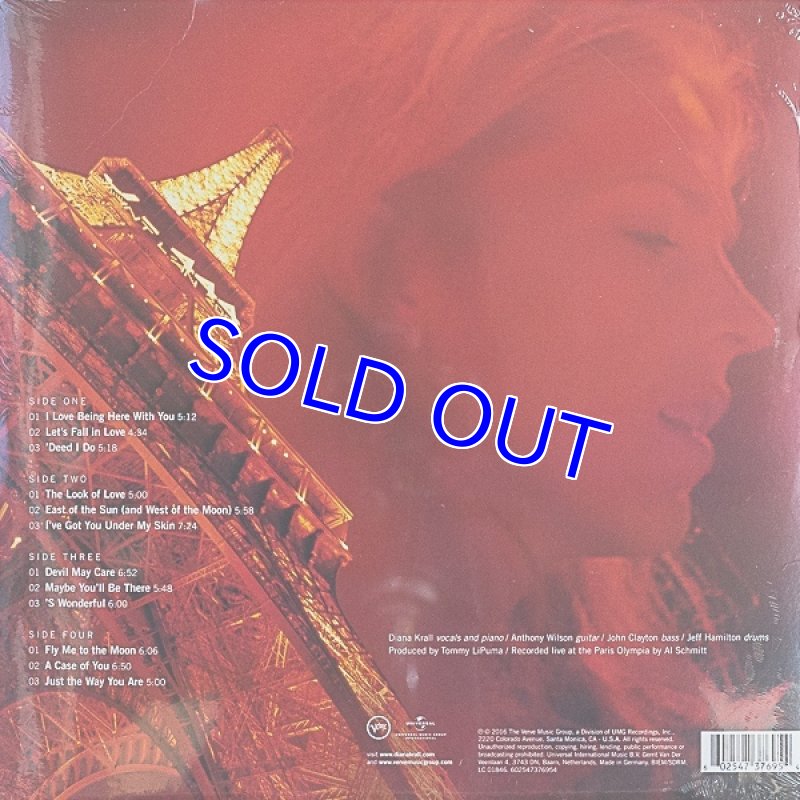 画像2: ダイアナ・クラール/LIVE IN PARIS（新品未開封） (2)