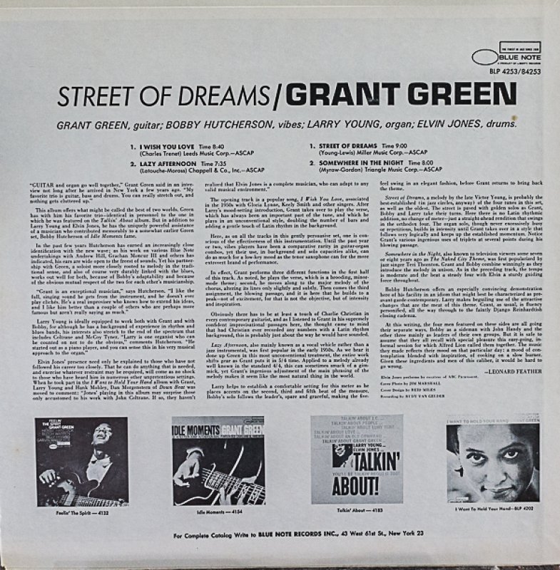 画像2: グラント・グリーン（g）/STREET OF DREAMS (2)
