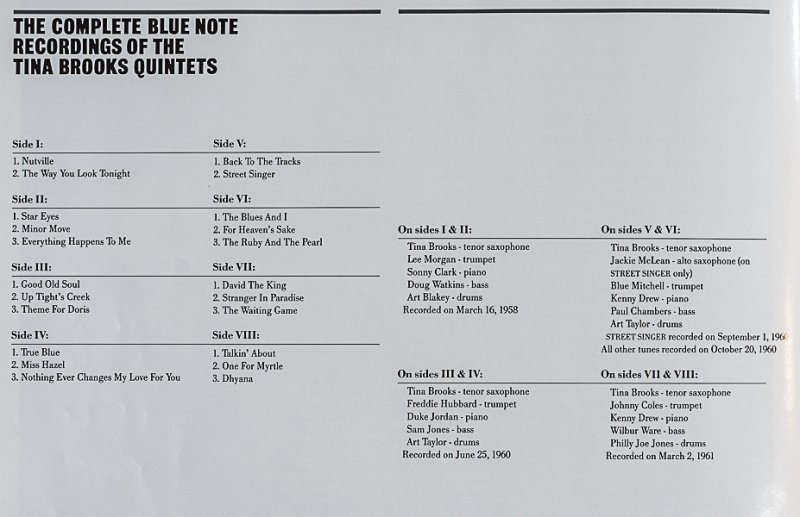 画像5: ティナ・ブルックス（ts）/THE COMPLETE BLUE NOTE RECORDINGS (5)