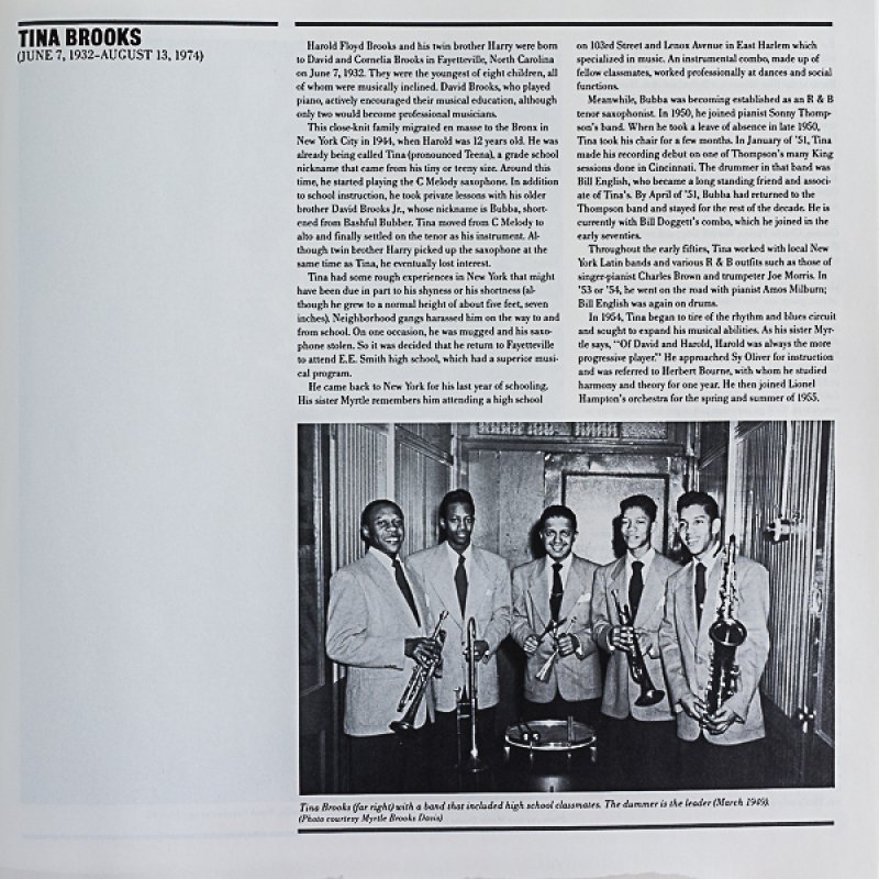 画像4: ティナ・ブルックス（ts）/THE COMPLETE BLUE NOTE RECORDINGS (4)
