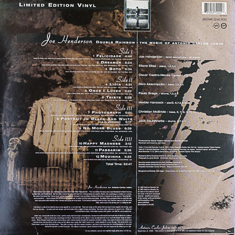画像2: ジョー・ヘンダーソン（ts）/DOUBLE RAINBOW（EU盤） (2)