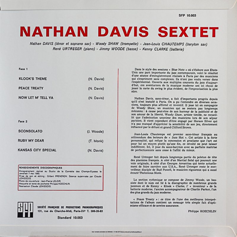 画像2: ネイサン・デイヴィス（ts,ss）/NATHAN DAVIS SEXTET (2)