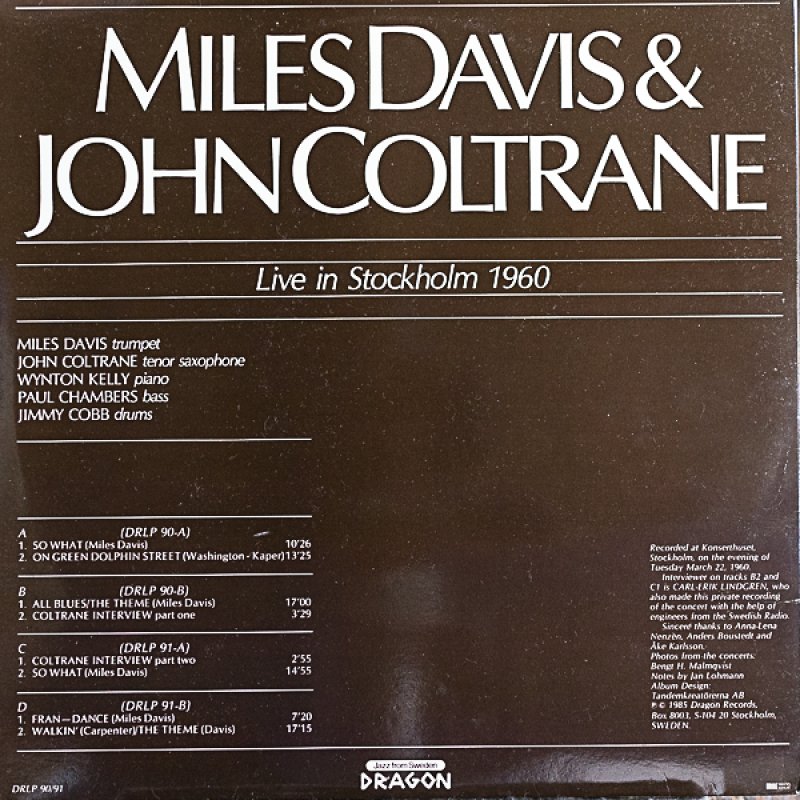 画像2: マイルス・デイヴィス（tp）/LIVE IN STOCHOLM 1960 (2)