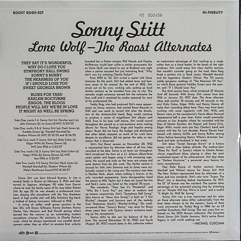 画像2: SONNY STITT（ts）/ LONE WOLF (2)