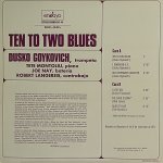 画像2: ダスコ・ゴイコヴィッチ（tp）/TEN TO TWO BLUES（スペイン盤） (2)