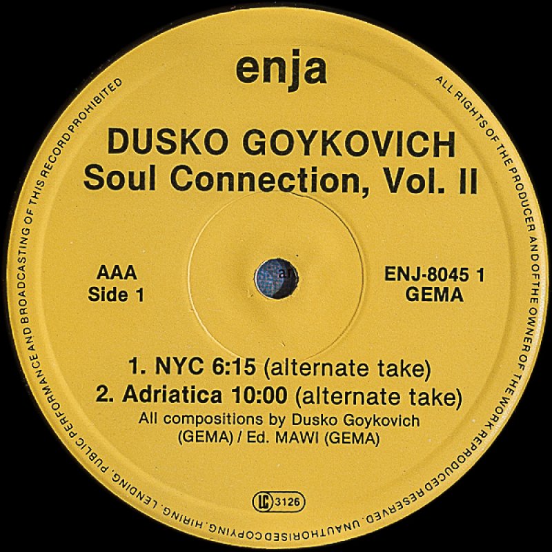 画像4: ダスコ・ゴイコヴィッチ（tp）/SOUL CONNECTION,Vol.II（独盤） (4)
