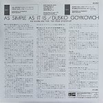 画像2: ダスコ・ゴイコヴィッチ（tp）/アズ・シンプル・アジ・シット・イズ (2)